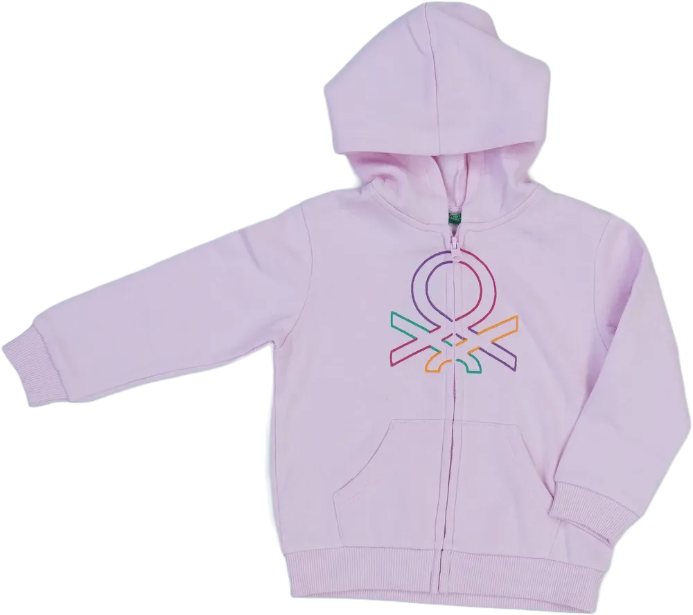 Rózsaszín Benetton Kapucnis pulóver EU 98 / UK 3 év / US 3T