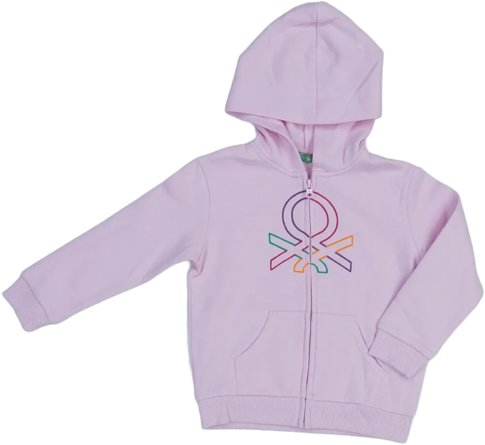 Rózsaszín Benetton Kapucnis pulóver EU 104 / UK 4 év / US 4T/XS