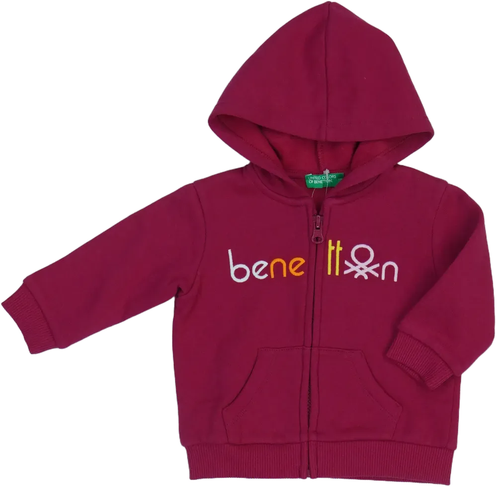 Rózsaszín Benetton Kapucnis pulóver EU 74 / UK 6-9 hónap / US 6-9 hónap