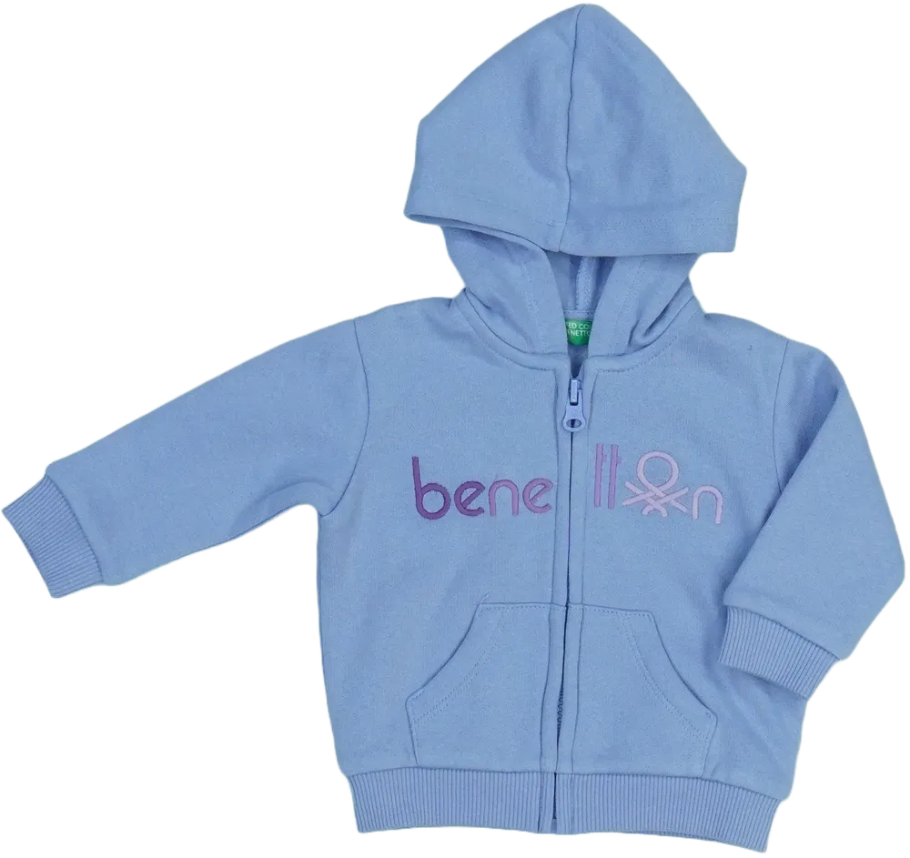 Lila Benetton Kapucnis pulóver EU 68 / UK 3-6 hónap / US 3-6 hónap