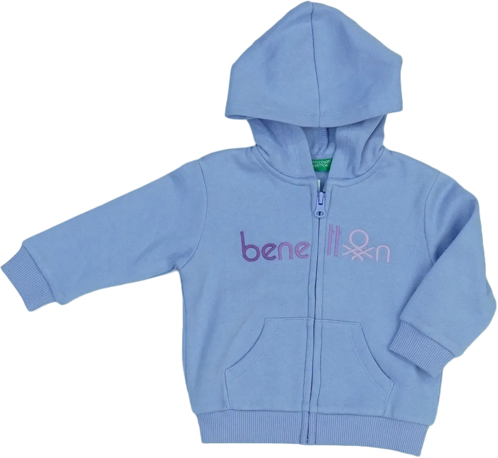 Lila Benetton Kapucnis pulóver EU 80 / UK 9-12 hónap / US 12 hónap