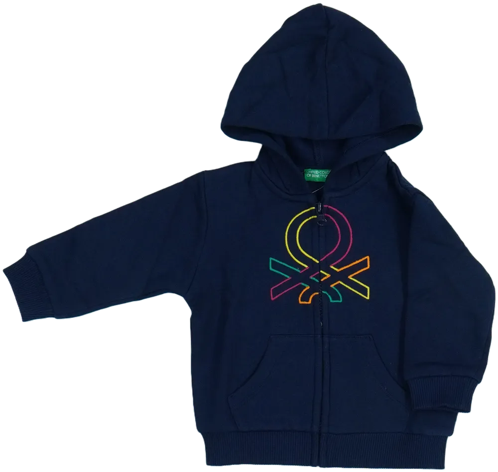 Kék Benetton Kapucnis pulóver EU 74 / UK 6-9 hónap / US 6-9 hónap