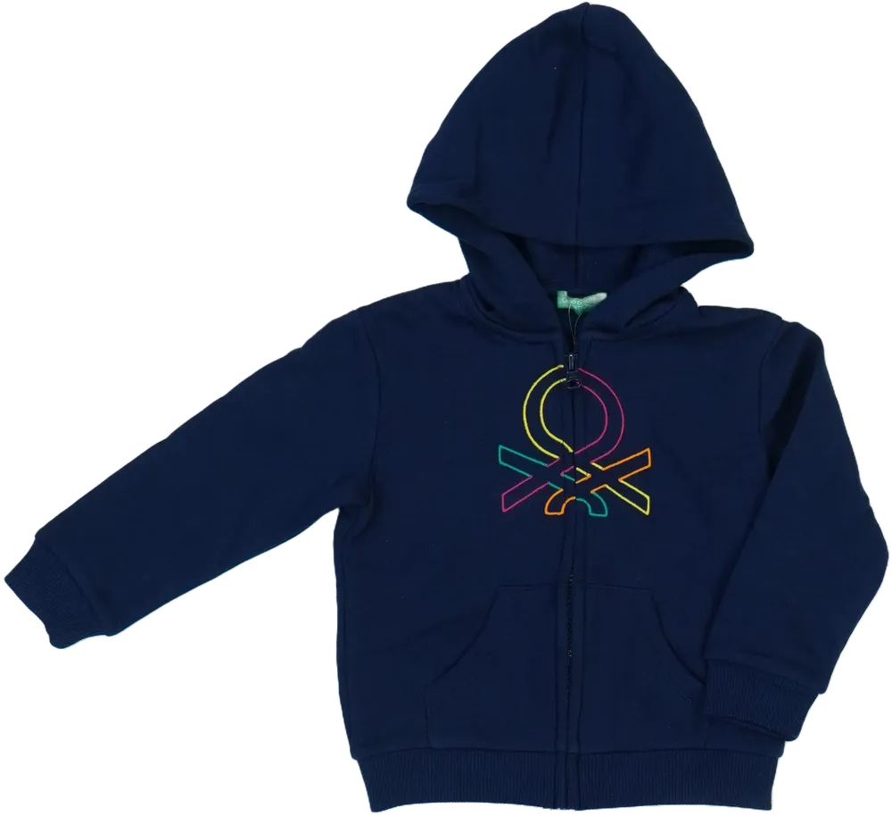 Kék Benetton Kapucnis pulóver EU 92 / UK 2 év / US 2T