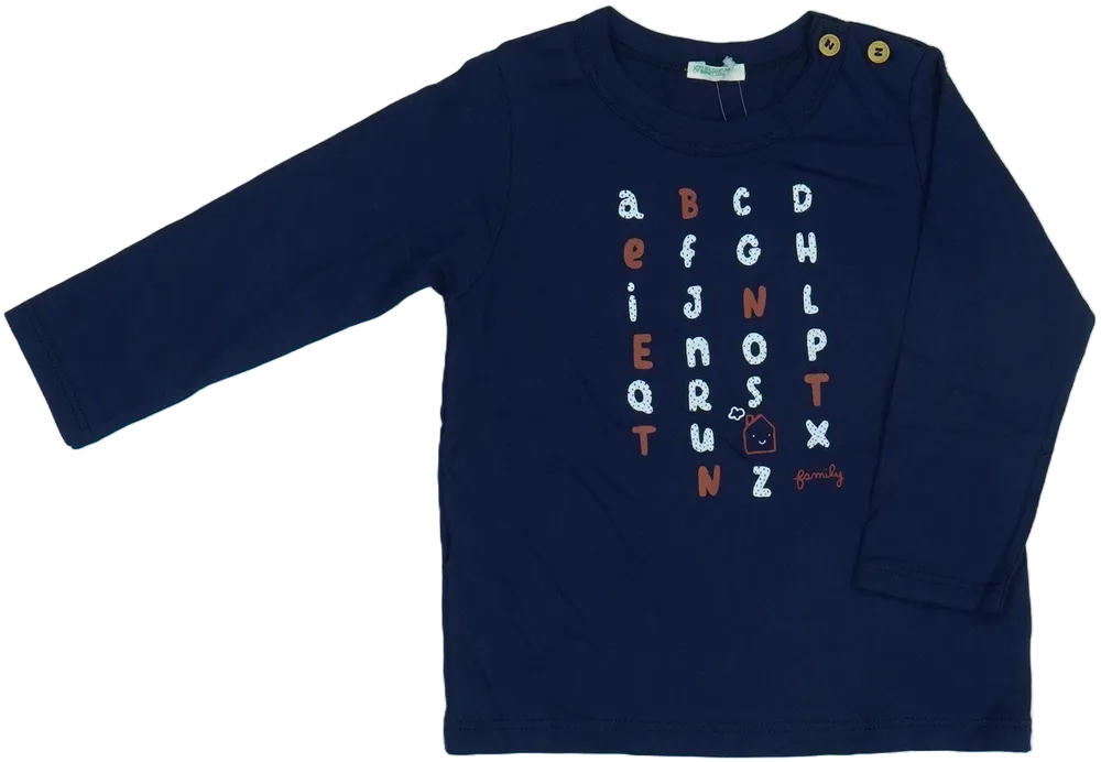 Kék Benetton Hosszú ujjú felső EU 80 / UK 9-12 hónap / US 12 hónap