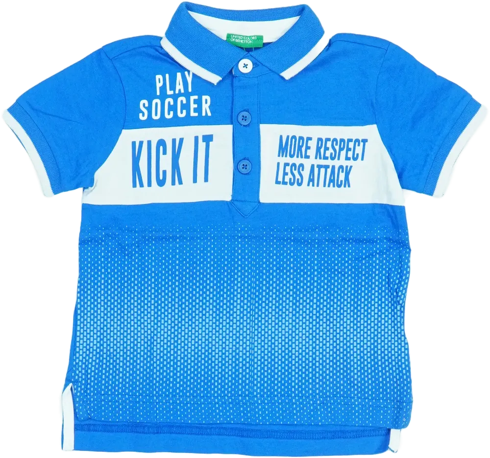 Kék Benetton Galléros póló EU 86 / UK 12-18 hónap / US 18 hónap