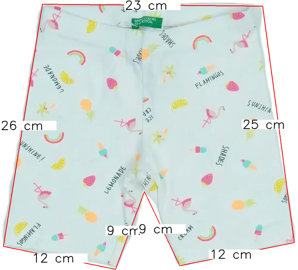 Fehér Benetton Rövidnadrág EU 92 / UK 2 év / US 2T