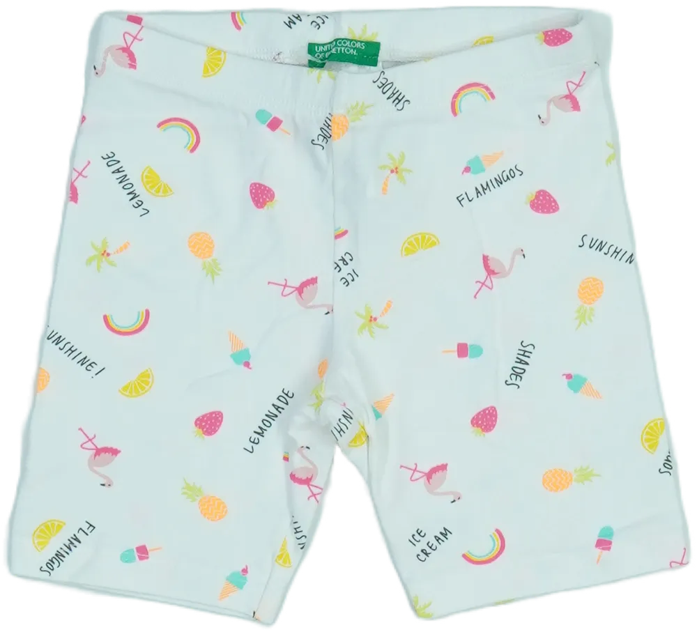 Fehér Benetton Rövidnadrág EU 92 / UK 2 év / US 2T