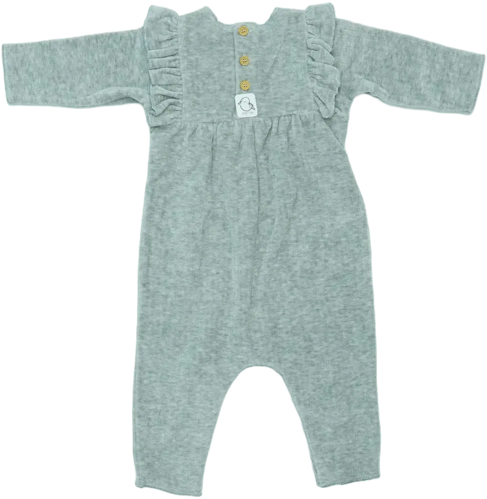 Szürke Benetton Hosszú ujjú rugdalózó EU 56 / UK Újszülött / US Újszülött