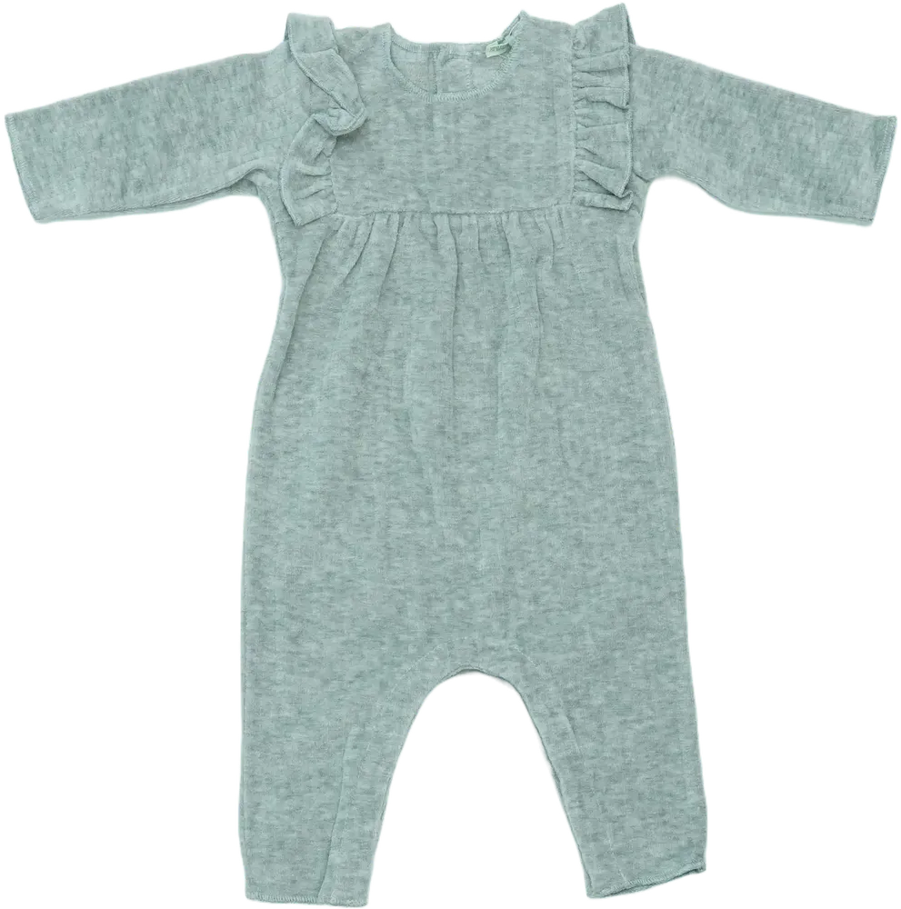 Szürke Benetton Hosszú ujjú rugdalózó EU 56 / UK Újszülött / US Újszülött