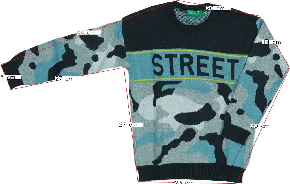 Szürke Benetton Kötött pulcsi EU 104 / UK 4 év / US 4T/XS