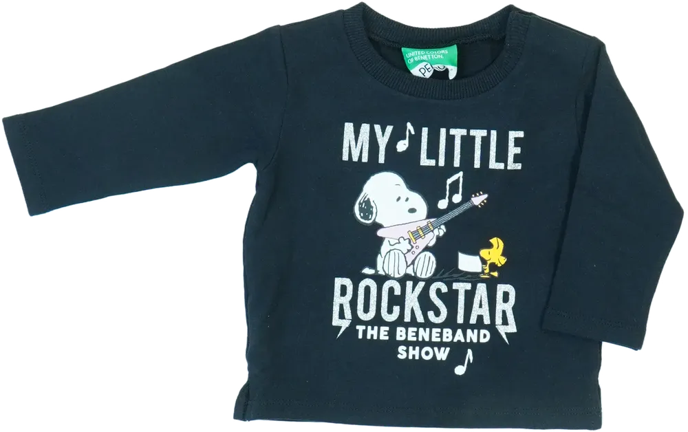 Fekete Benetton Pulóver EU 68 / UK 3-6 hónap / US 3-6 hónap