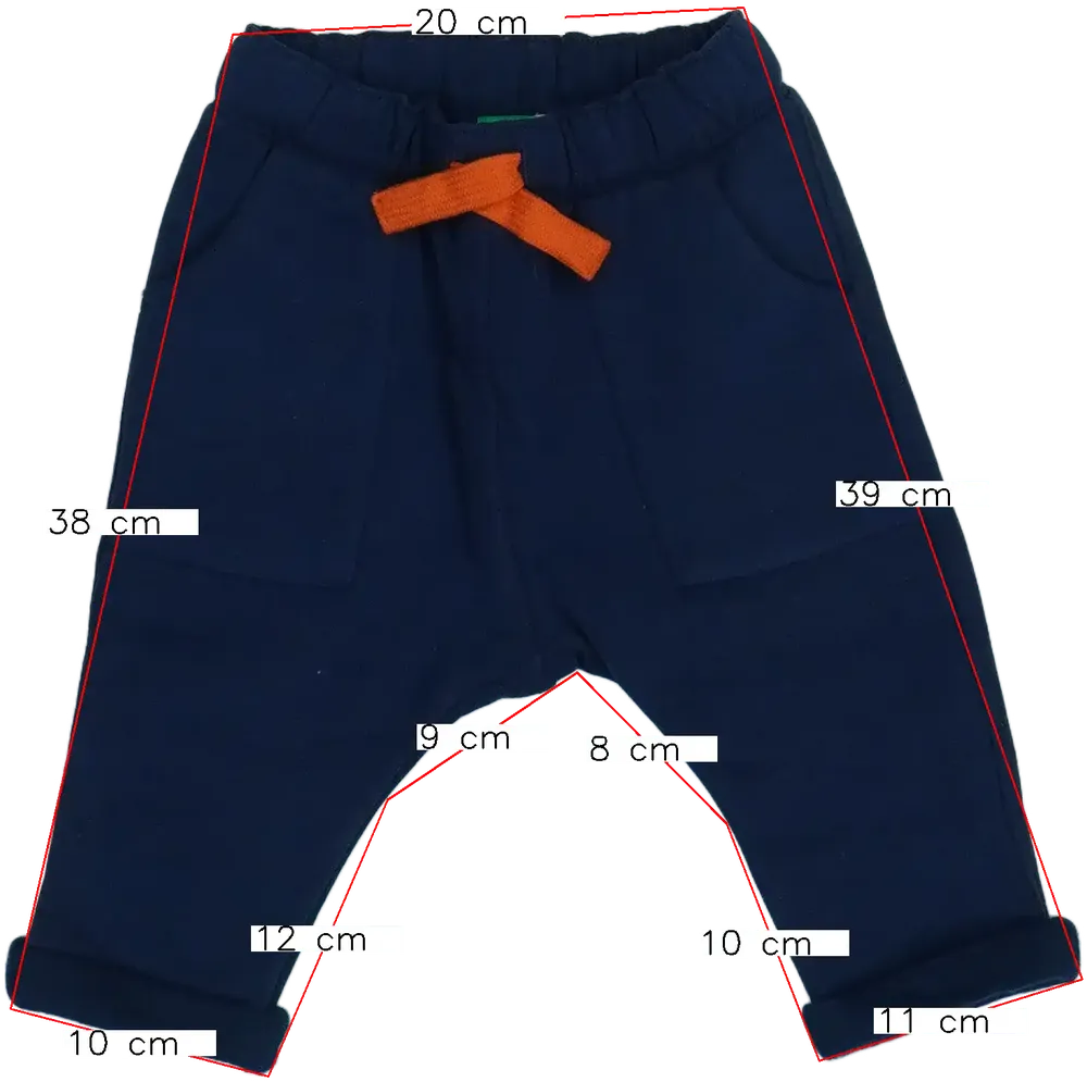 Kék Benetton Melegítőnadrág EU 80 / UK 9-12 hónap / US 12 hónap