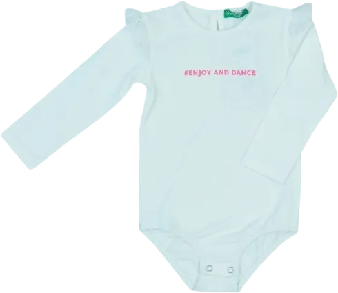Fehér Benetton Hosszú ujjú body EU 80 / UK 9-12 hónap / US 12 hónap