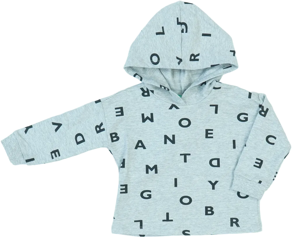 Szürke Benetton Kapucnis pulóver EU 92 / UK 2 év / US 2T