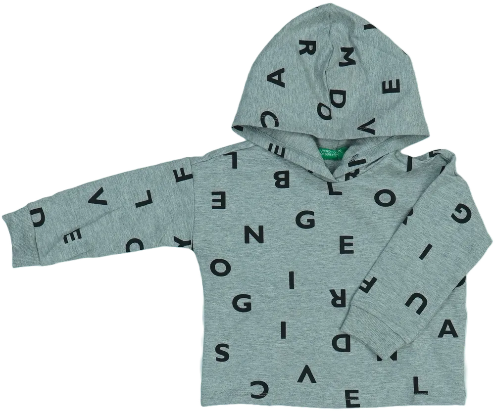 Szürke Benetton Kapucnis pulóver EU 92 / UK 2 év / US 2T