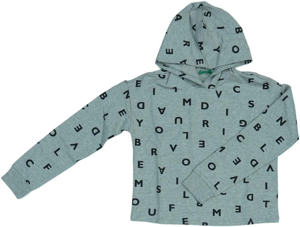 Szürke Benetton Kapucnis pulóver EU 152 / UK 12 év / US 12 év/L