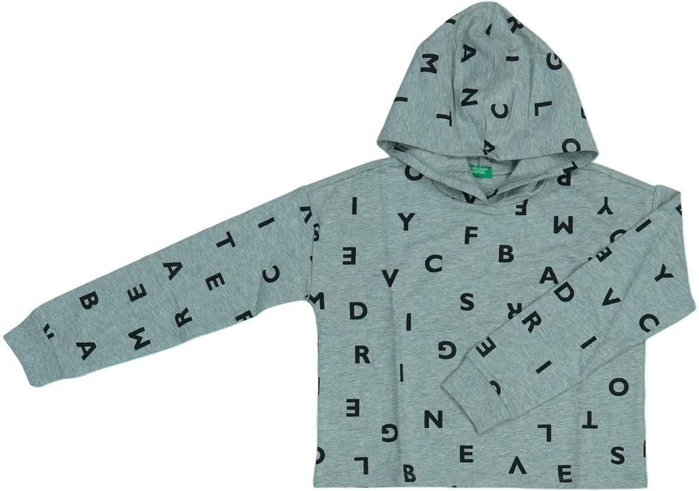 Szürke Benetton Kapucnis pulóver EU 134 / UK 9 év / US 9 év/L