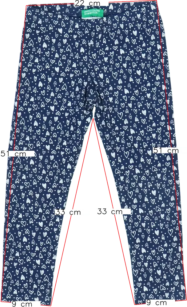 Kék Benetton Leggings EU 98 / UK 3 év / US 3T