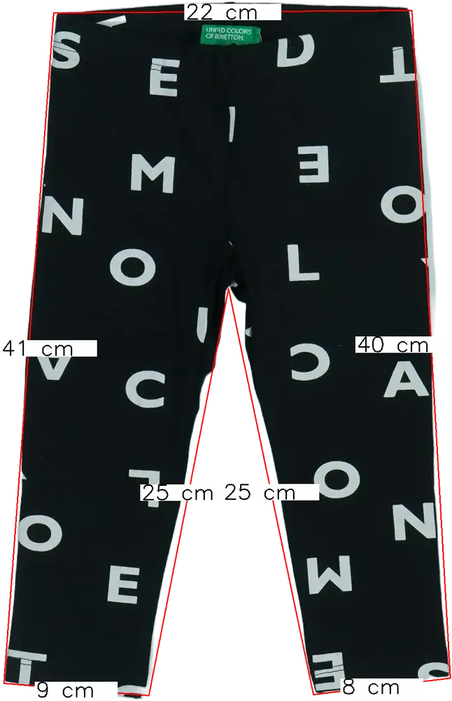 Fekete Benetton Leggings EU 86 / UK 12-18 hónap / US 18 hónap