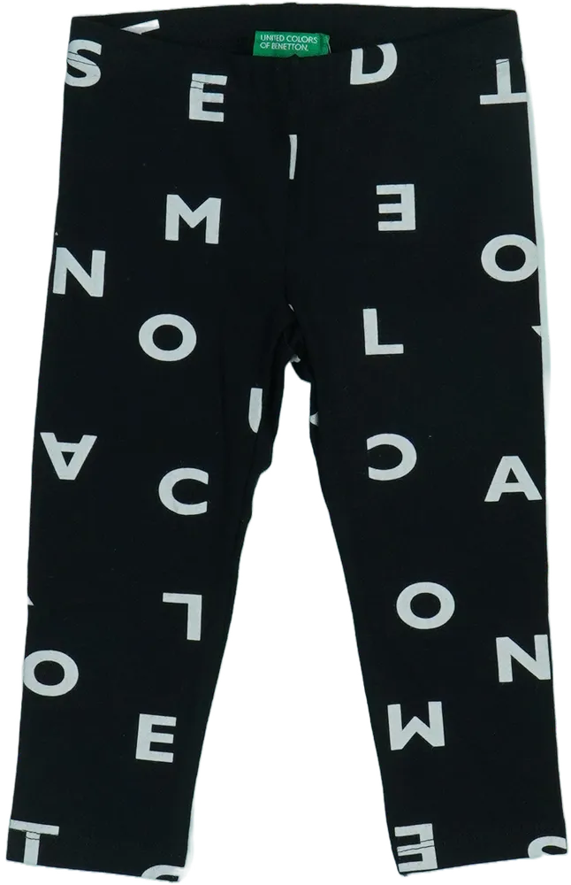 Fekete Benetton Leggings EU 86 / UK 12-18 hónap / US 18 hónap