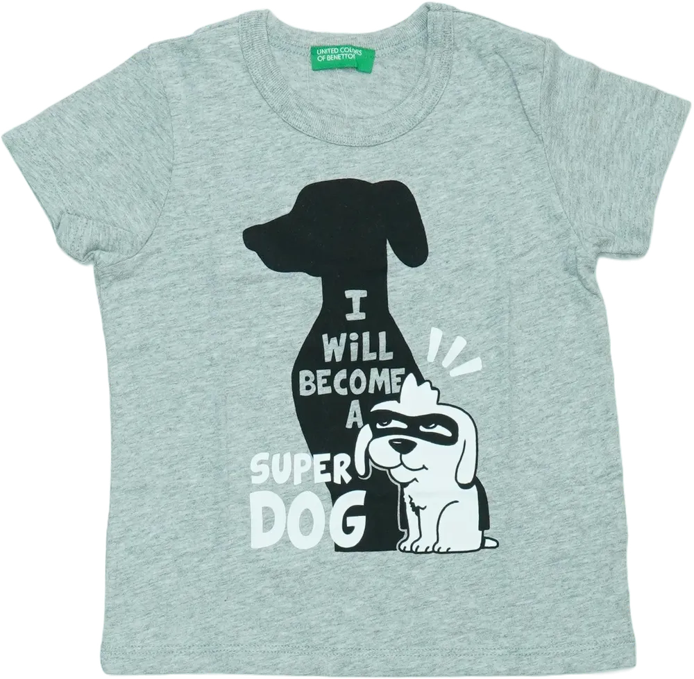 Szürke Benetton Póló EU 86 / UK 12-18 hónap / US 18 hónap