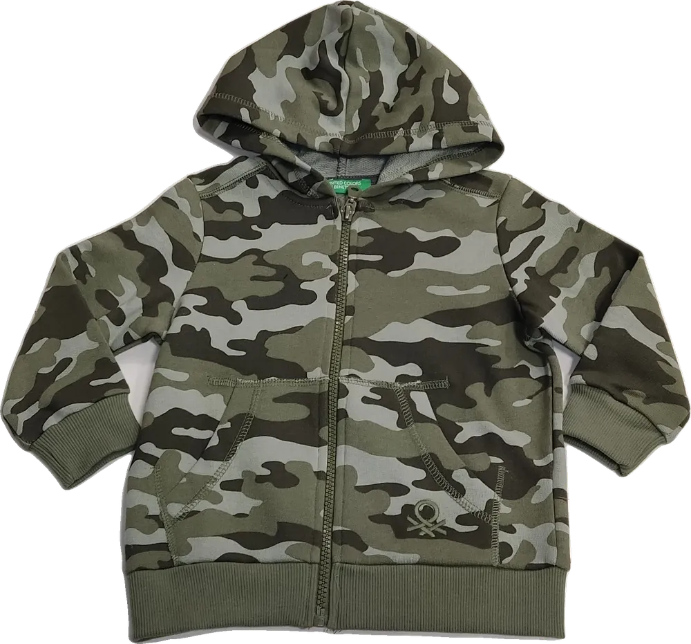 Terepszínű Benetton Kapucnis pulóver EU 92 / UK 2 év / US 2T