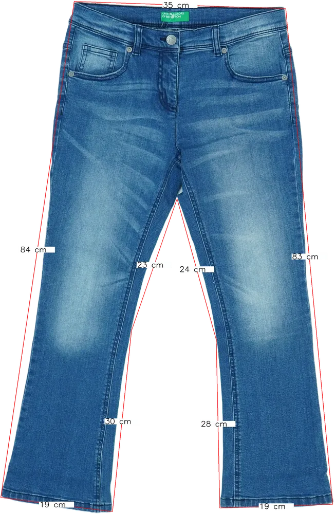 Kék Benetton Farmernadrág EU 152 / UK 12 év / US 12 év/L