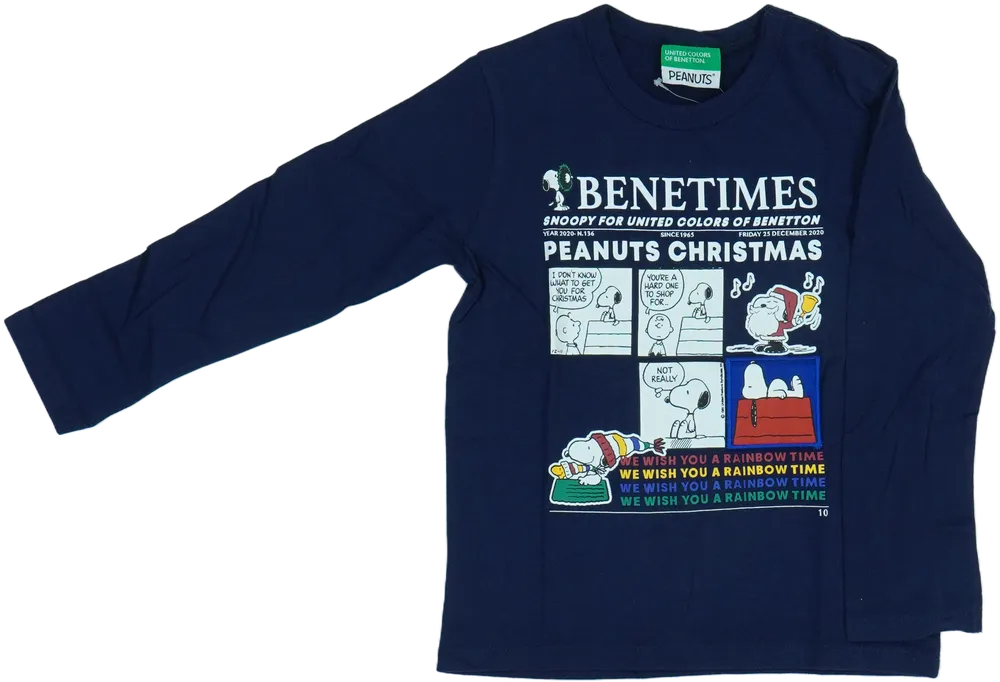 Kék Benetton Hosszú ujjú felső EU 104 / UK 4 év / US 4T/XS