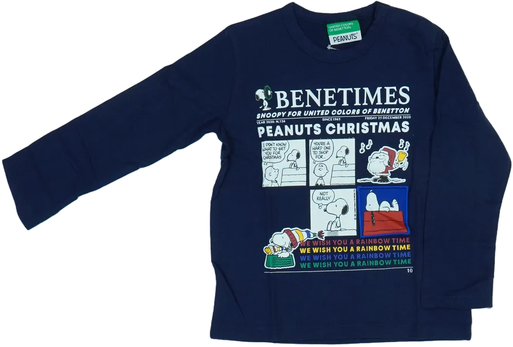 Kék Benetton Hosszú ujjú felső EU 98 / UK 3 év / US 3T