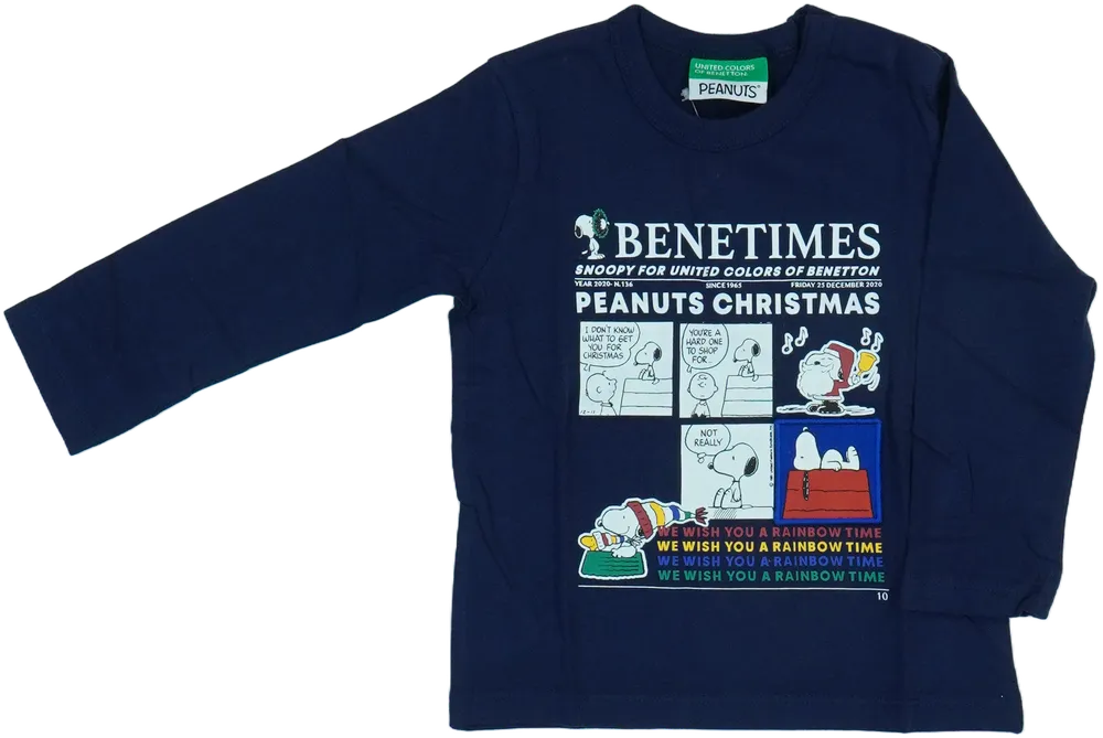 Kék Benetton Hosszú ujjú felső EU 86 / UK 12-18 hónap / US 18 hónap