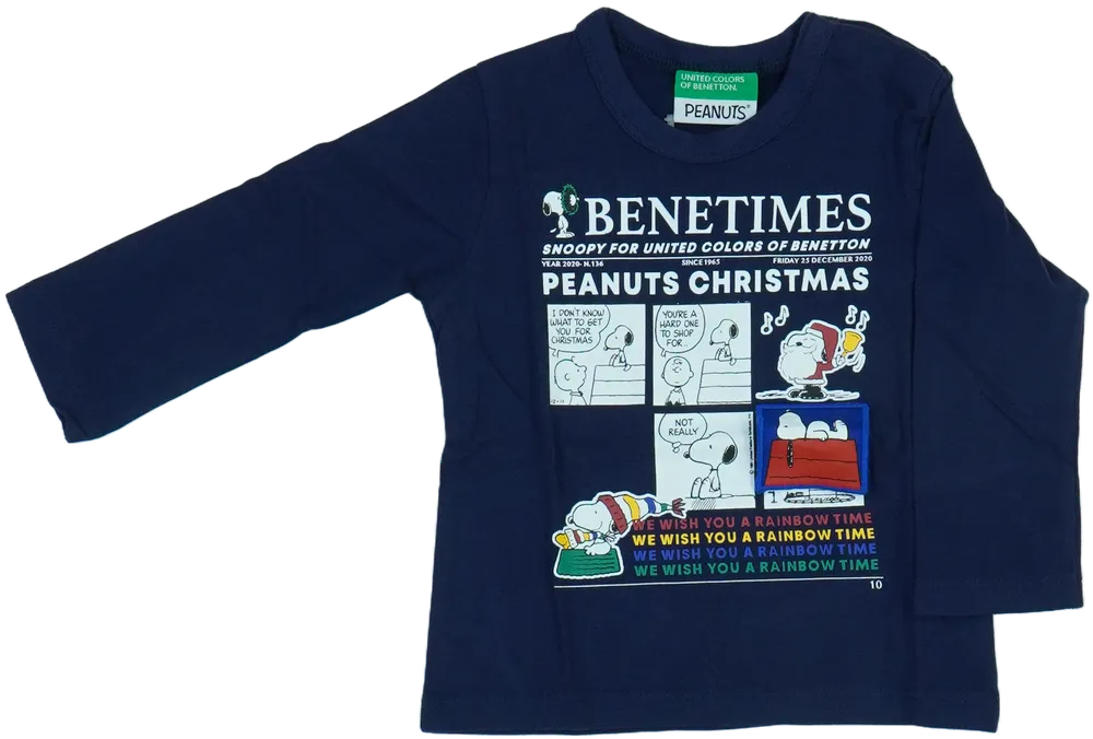 Kék Benetton Hosszú ujjú felső EU 80 / UK 9-12 hónap / US 12 hónap