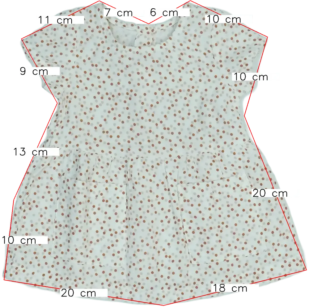 Fehér Benetton Ruha EU 62 / UK 0-3 hónap / US 0-3 hónap