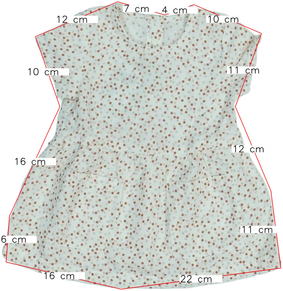 Fehér Benetton Ruha EU 68 / UK 3-6 hónap / US 3-6 hónap