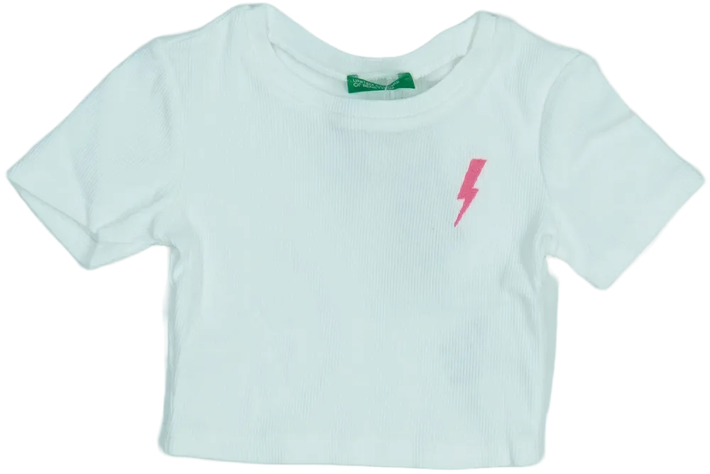 Fehér Benetton Póló EU 92 / UK 2 év / US 2T