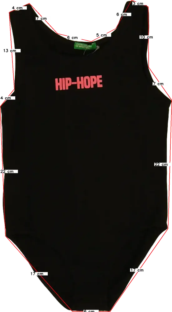 Fekete Benetton Tornadressz EU 122 / UK 7 év / US 7 év/M