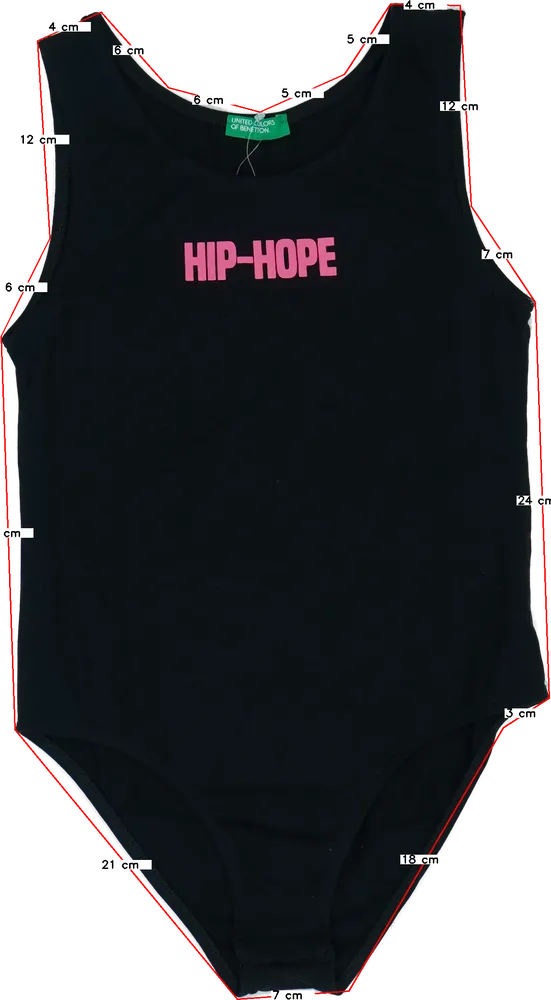 Fekete Benetton Tornadressz EU 152 / UK 12 év / US 12 év/L