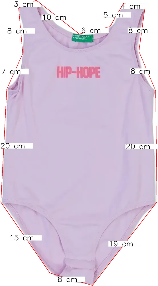 Rózsaszín Benetton Tornadressz EU 122 / UK 7 év / US 7 év/M