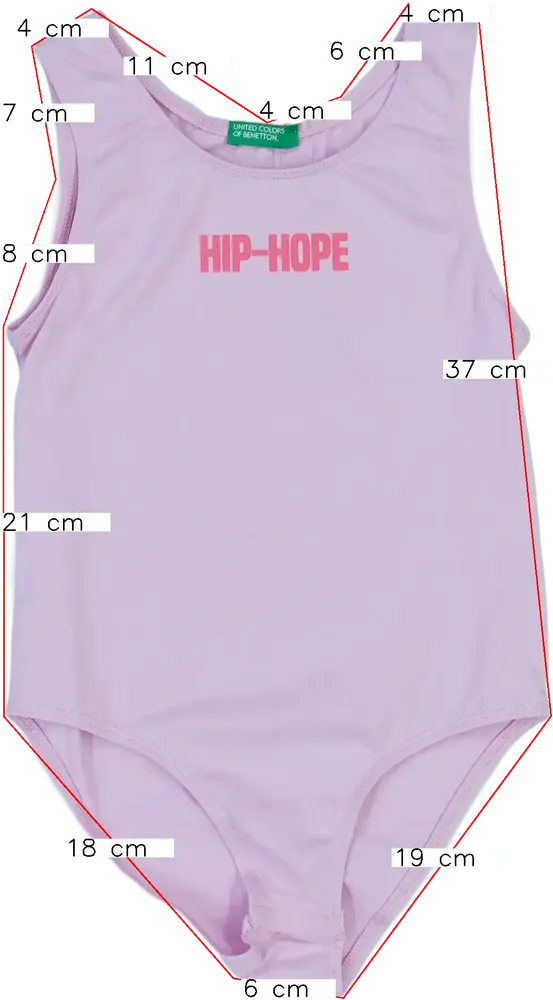 Rózsaszín Benetton Tornadressz EU 128 / UK 8 év / US 8 év/M