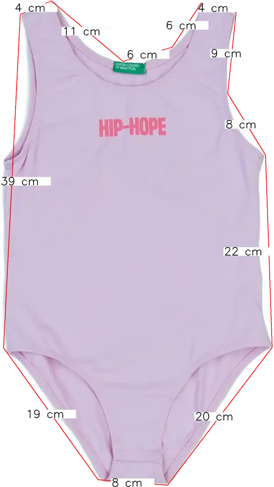 Rózsaszín Benetton Tornadressz EU 140 / UK 10 év / US 10 év/L