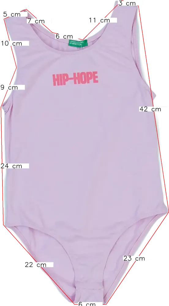 Rózsaszín Benetton Tornadressz EU 158 / UK 13 év / US 14 év/XL