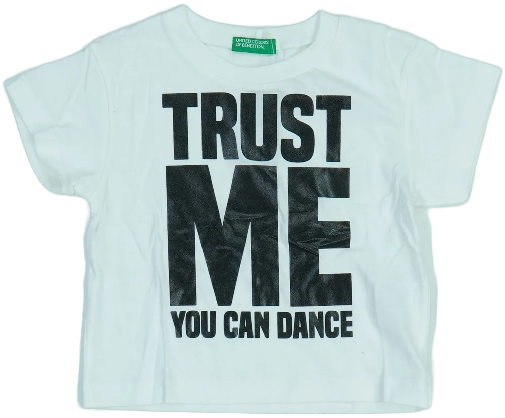 Fehér Benetton Póló EU 86 / UK 12-18 hónap / US 18 hónap