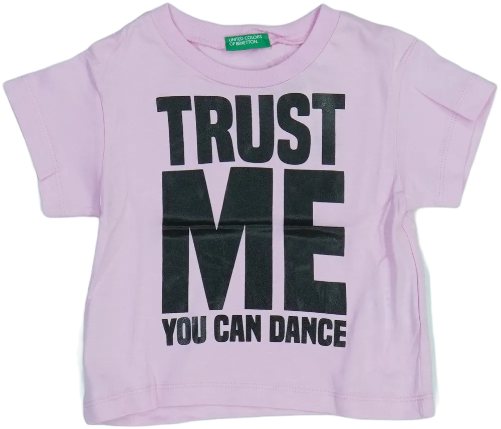 Rózsaszín Benetton Póló EU 86 / UK 12-18 hónap / US 18 hónap