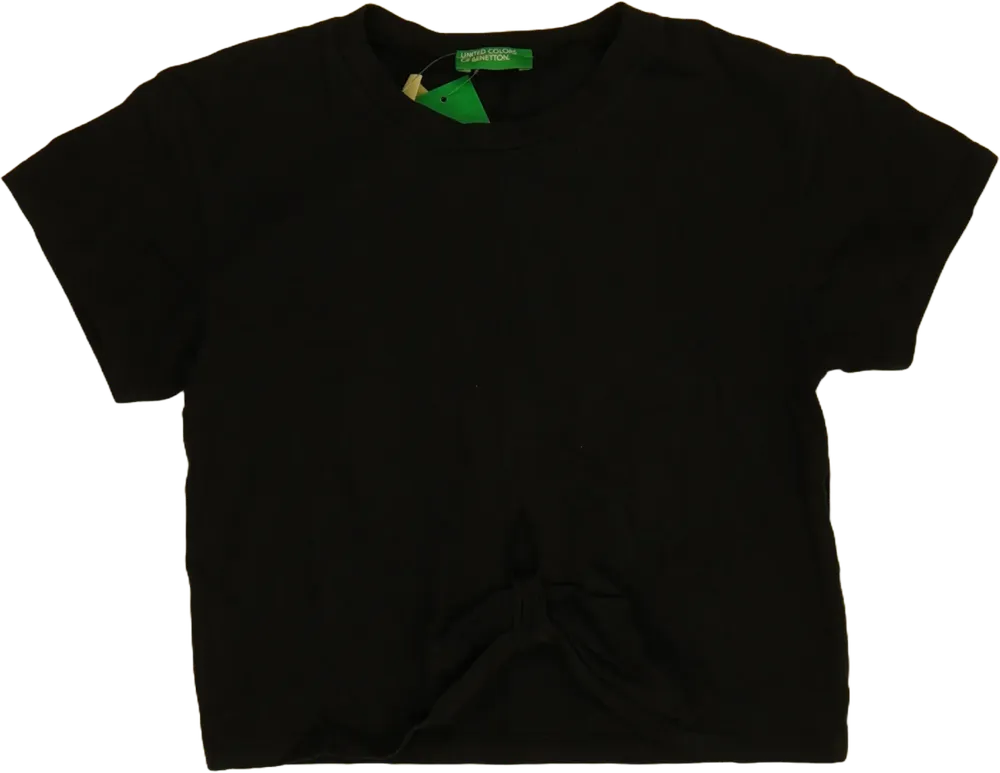 Fekete Benetton Póló EU 122 / UK 7 év / US 7 év/M