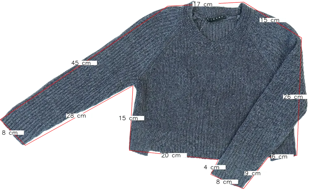 Szürke Sisley Kötött pulcsi EU 128 / UK 8 év / US 8 év/M