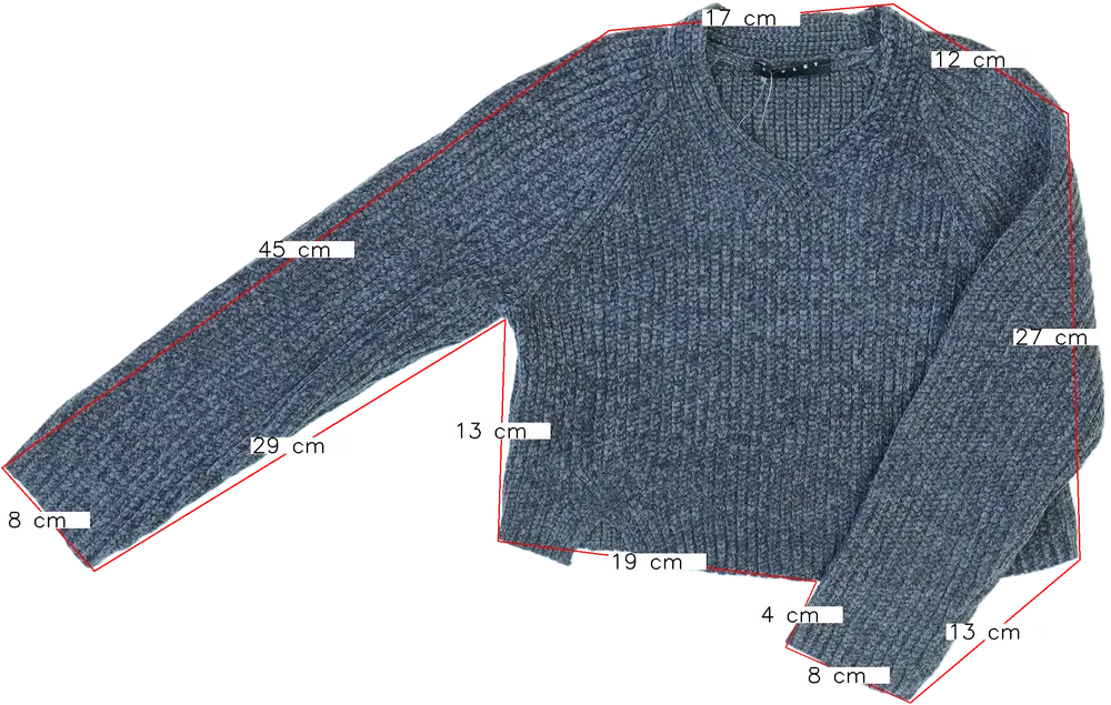 Szürke Sisley Kötött pulcsi EU 122 / UK 7 év / US 7 év/M