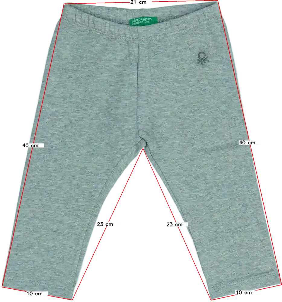 Szürke Benetton Leggings EU 80 / UK 9-12 hónap / US 12 hónap