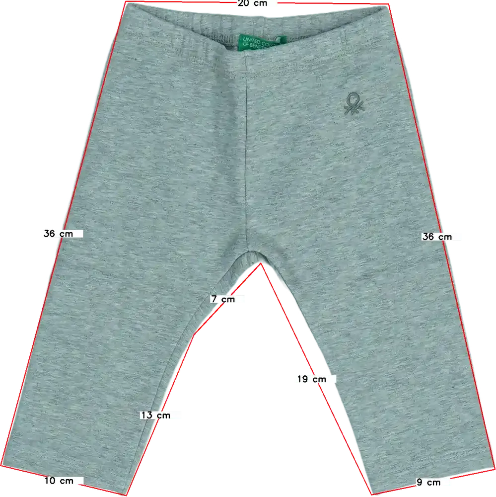 Szürke Benetton Leggings EU 74 / UK 6-9 hónap / US 6-9 hónap