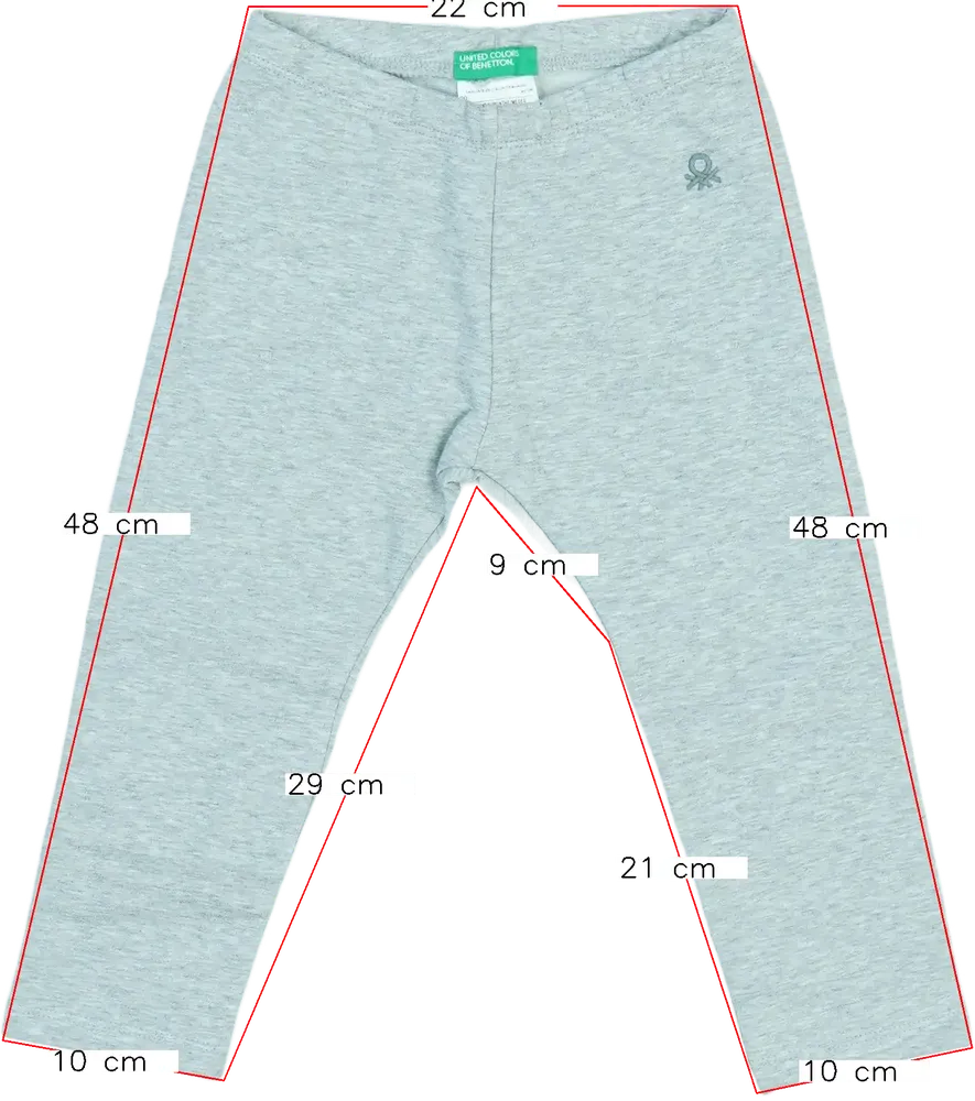Szürke Benetton Leggings EU 92 / UK 2 év / US 2T