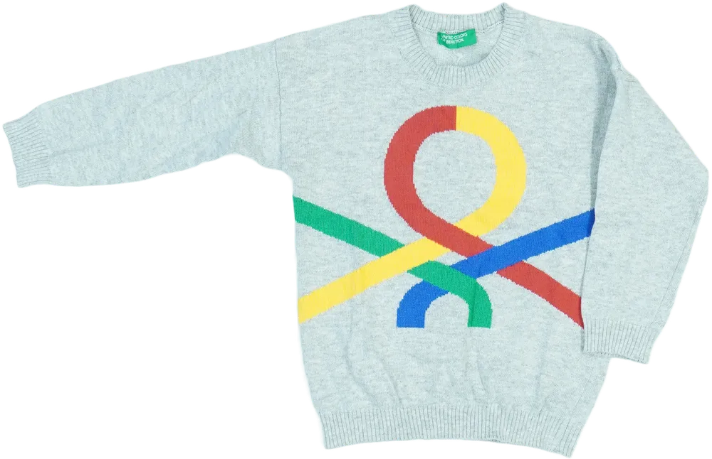 Kék Benetton Pulóver EU 92 / UK 2 év / US 2T