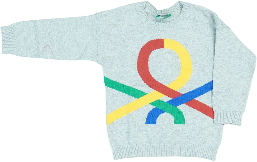 Kék Benetton Pulóver EU 86 / UK 12-18 hónap / US 18 hónap